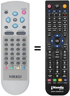 Replacement remote control Nikkei NK1905