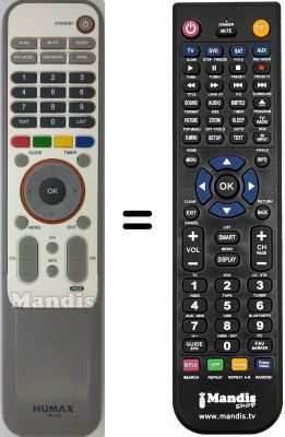 Replacement remote control Humax NR-202