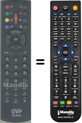 Gleichwertige Fernbedienung RC5840