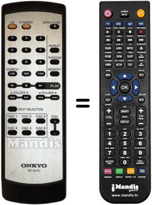 Gleichwertige Fernbedienung RC-547C