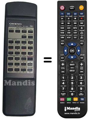 Gleichwertige Fernbedienung RC286S