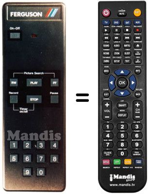 Gleichwertige Fernbedienung Thorn FV10B