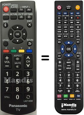 Replacement remote control N2QAYB000823