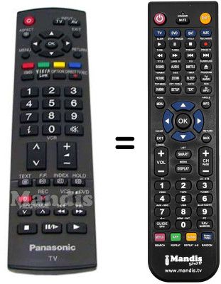 Gleichwertige Fernbedienung N2QAYB000223