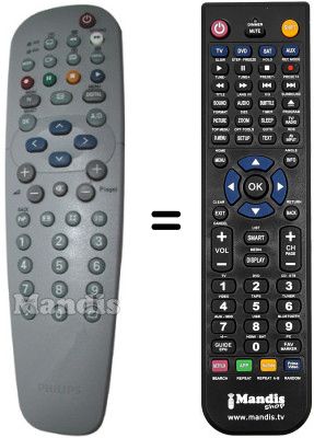 Gleichwertige Fernbedienung Philips RC19042017 / 01