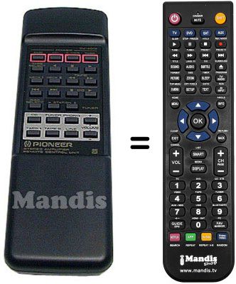 Gleichwertige Fernbedienung Pioneer A-604R
