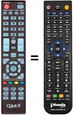Gleichwertige Fernbedienung Q.BELL LE32T1239E