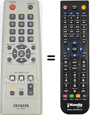 Replacement remote control RC-CAS03