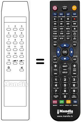 Replacement remote control RC-K143