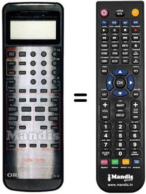 Gleichwertige Fernbedienung Orion DX2020PS