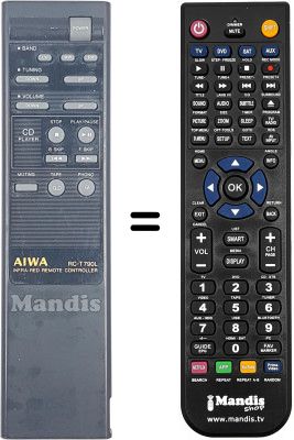 Gleichwertige Fernbedienung RC-T790L