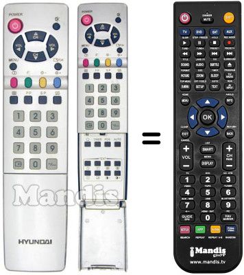 Replacement remote control RC-U07-RB Replacement remote control RC-U07-RB