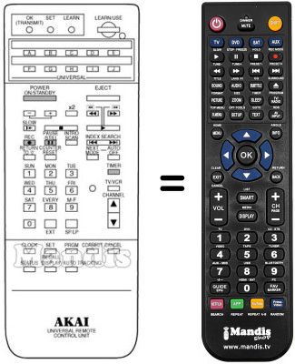 Gleichwertige Fernbedienung RC-V56A
