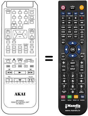 Gleichwertige Fernbedienung RC-W201E