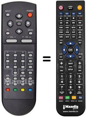 Gleichwertige Fernbedienung Q.BELL QB.22F4WLT