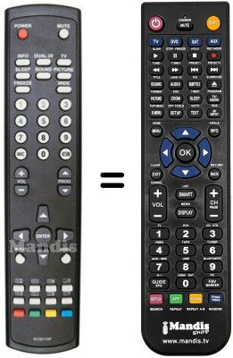 Gleichwertige Fernbedienung Q.BELL QB.32F-T