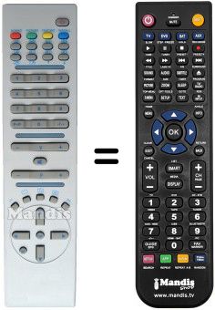 Gleichwertige Fernbedienung RC1072