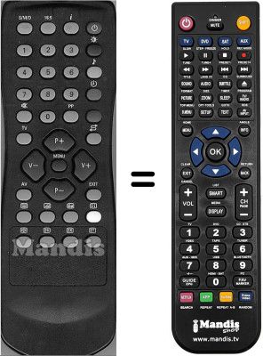 Gleichwertige Fernbedienung RC1123702 / 00