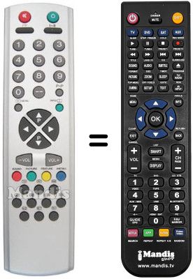 Replacement remote control Ormond OR2897SL Replacement remote control Ormond OR2897SL