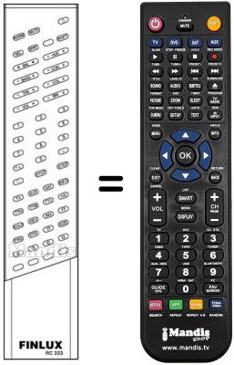 Replacement remote control RC323