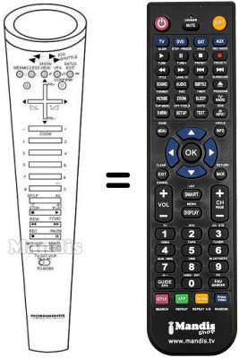 Replacement remote control NordMende V1444SV Replacement remote control NordMende V1444SV