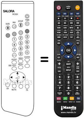 Replacement remote control RC531