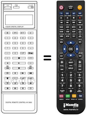 Replacement remote control Samsung RC5690