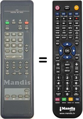 Gleichwertige Fernbedienung Philips RC5905 Gleichwertige Fernbedienung Philips RC5905