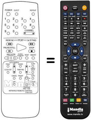 Replacement remote control RC72