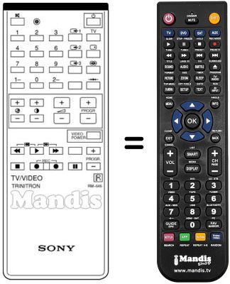 Replacement remote control Samsung RM646