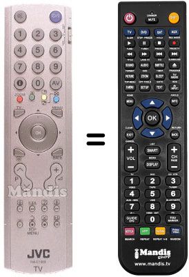 Replacement remote control JVC PD35D30
