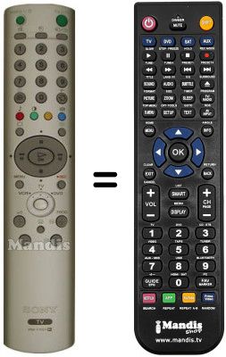 Gleichwertige Fernbedienung Sony KLV-17HR2 Gleichwertige Fernbedienung Sony KLV-17HR2