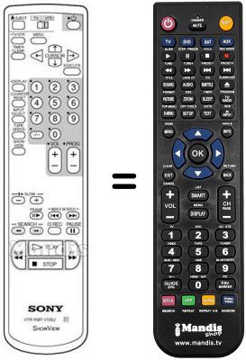 Gleichwertige Fernbedienung RMT-V166J