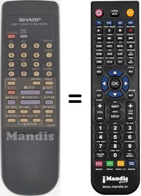 Gleichwertige Fernbedienung Sharp VCA39