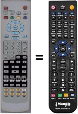 Gleichwertige Fernbedienung Palladium TVD82698