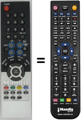 Gleichwertige Fernbedienung Samsung LE27T51BXXEE Gleichwertige Fernbedienung Samsung LE27T51BXXEE