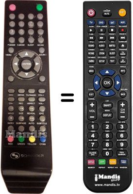Gleichwertige Fernbedienung SCHNEIDER ELIA2410 Gleichwertige Fernbedienung SCHNEIDER ELIA2410