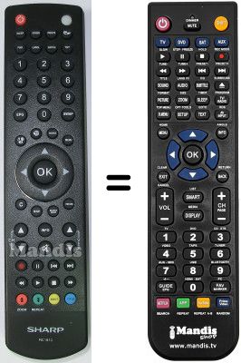 Gleichwertige Fernbedienung Sharp RC1910