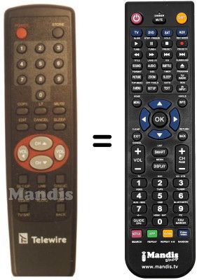 Gleichwertige Fernbedienung REMCON1222