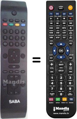 Gleichwertige Fernbedienung Saba RC3902