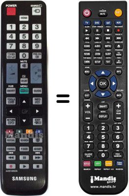 Gleichwertige Fernbedienung Samsung LE22C450E1W/XZG Gleichwertige Fernbedienung Samsung LE22C450E1W/XZG