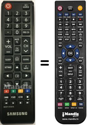 Replacement remote control BN59-01301A