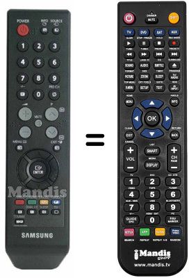Replacement remote control Samsung CW29Z404 Replacement remote control Samsung CW29Z404