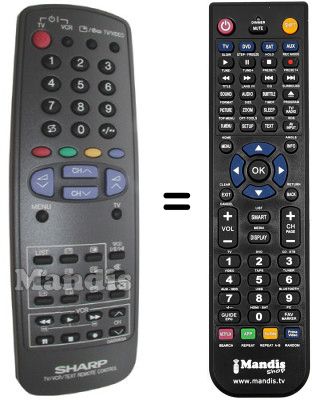 Replacement remote control Sharp RRMC-GA006WJSA