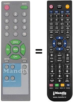 Gleichwertige Fernbedienung REMCON1240