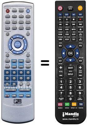 Gleichwertige Fernbedienung REMCON768
