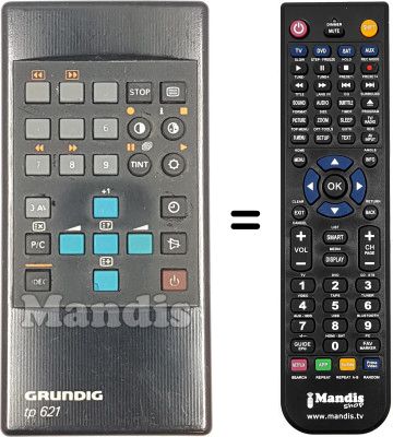 Gleichwertige Fernbedienung Grundig T55440 EURO Gleichwertige Fernbedienung Grundig T55440 EURO