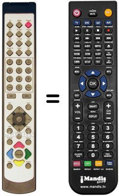Replacement remote control REMCON672 Replacement remote control REMCON672