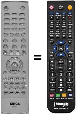 Gleichwertige Fernbedienung Targa R3010