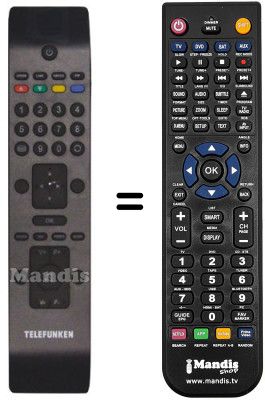 Gleichwertige Fernbedienung Telefunken RC3902